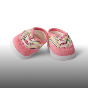American girl colored stripes shoes